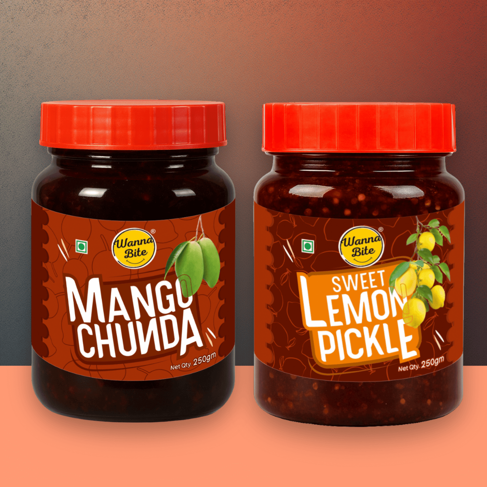 Heritage Pickle Collection-Natural Mango Chunda And Sweet Lemon Pickle | Pack Of 2 | 400 grams each